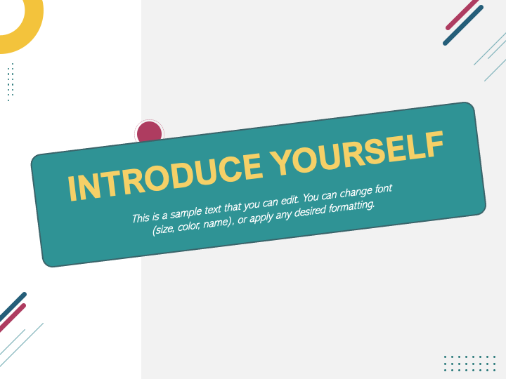 Introduce Yourself PPT Slide 1