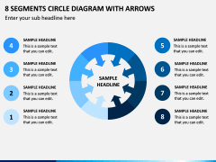 8 Segments Circle Diagram with Arrows PPT Slide 1