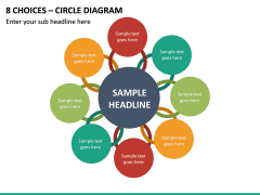 8 Choices - Circle Diagram PPT Slide 2