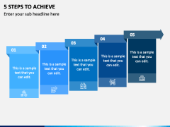 5 Steps To Achieve PPT Slide 1