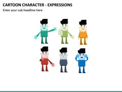 Cartoon Character - Expressions PPT Slide 2