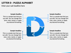 Letter D - Puzzle Alphabet PPT Slide 1