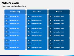 Annual Goals PPT Slide 1