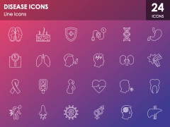 Disease Icons PPT Slide 2