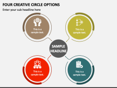 Four Creative Circle Options PPT Slide 1