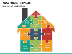 House Puzzle - 10 Pieces PPT Slide 2