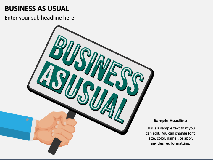 Business As Usual PPT Slide 1