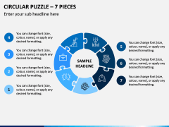 Circular Puzzle – 7 Pieces PPT Slide 1