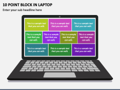 10 Point Block in Laptop PPT Slide 2