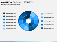 Concentric Circles – 11 Segments PPT Slide 1