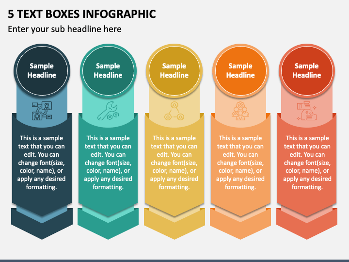 5 Text Boxes Infographic Powerpoint Presentation Slides Ppt Template