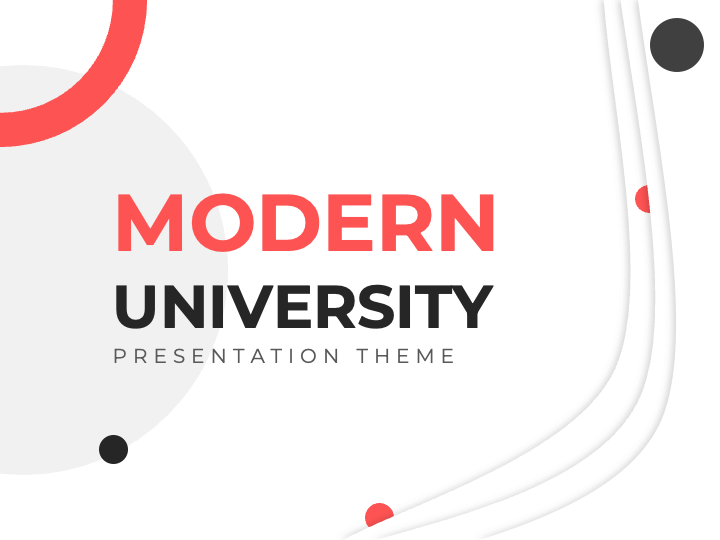 Modern University PPT Slide 1