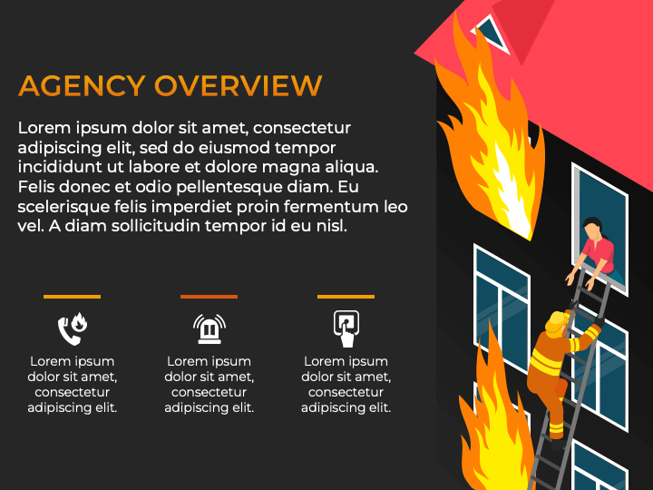 Free - Fire Fighting Presentation Template For PowerPoint And Google Slides