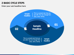 2 Basic Cycle Steps PowerPoint Template - PPT Slides