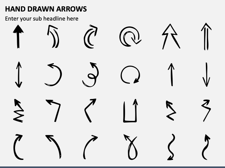 Hand Drawn Arrows PPT Slide 1