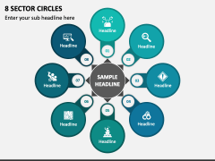 8 Sector Circles PPT Slide 1
