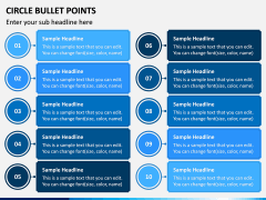 Circle Bullet Points PowerPoint Template - PPT Slides