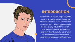 Free - Justin Bieber PowerPoint and Google Slides Template - PPT Slides