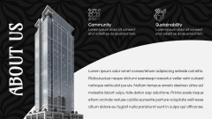 Black and White Presentation Theme PPT Slide 3