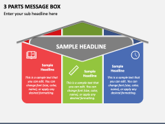 3 Parts Message Box PPT Slide 1