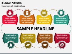 8 Linear Arrows PPT Slide 2