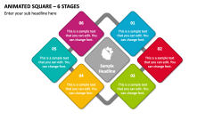 Animated Square - 6 Stages PPT Slide 1