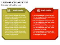 2 Elegant Boxes with Text PPT Slide 2