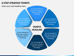 6 Step Strategy Points PPT Slide 1