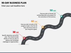 90-Day Business Plan PowerPoint and Google Slides Template - PPT Slides