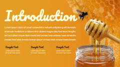 Honey Theme PPT Slide 3
