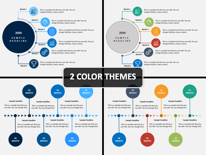 Six Month Plan PowerPoint Template