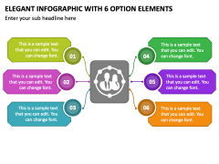 Elegant Infographic with 6 Option Elements PPT Slide 2