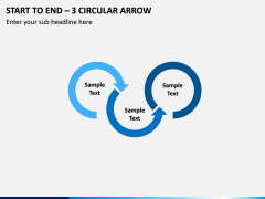 Start to End – 3 Circular Arrow PPT Slide 1