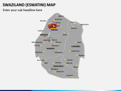 Swaziland (Eswatini) Map PPT Slide 3