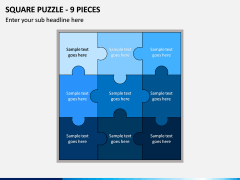 Square Puzzle - 9 Pieces PPT Slide 1