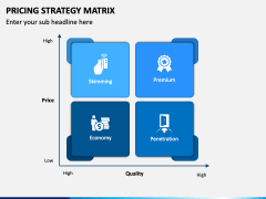 Pricing Strategy Matrix PowerPoint Template - PPT Slides