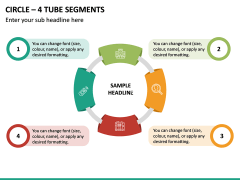 Circle – 4 Tube Segments PPT Slide 2