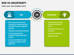 Risk Vs Uncertainty PowerPoint And Google Slides Template - PPT Slides