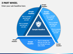 3 Part Wheel PPT Slide 1