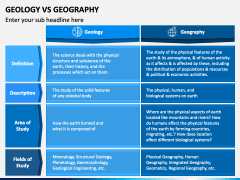 Geology Vs Geography PowerPoint And Google Slides Template - PPT Slides