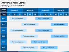 Annual Gantt Chart PPT Slide 1