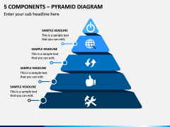 5 Components - Pyramid Diagram PPT Slide 1