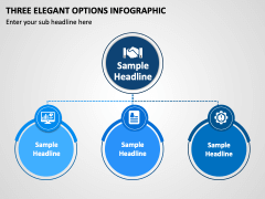 Three Elegant Options Infographic PPT Slide 1