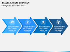 4 Level Arrow Strategy PPT Slide 1