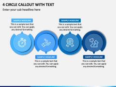 4 Circle Callout With Text PPT Slide 1