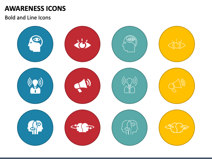 Awareness Icons PPT Slide 1