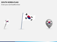 South Korea Flag PPT Slide 1