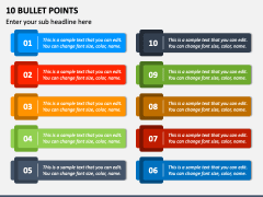 10 Bullet Points PPT Slide 2