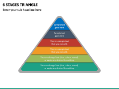 6 Stages Triangle PPT Slide 2