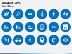Disability Icons PPT Slide 1